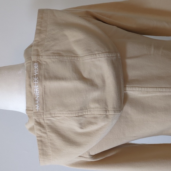 Manière de Voir Long-Sleeve Hooded Lace Up  Top - Picture 9 of 15